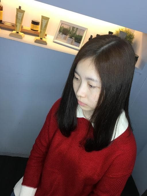 女生中長髮、女生染燙、染髮