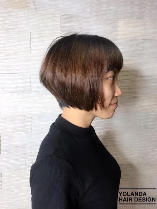 女生短髮、清新中短髮-(耳下肩上)