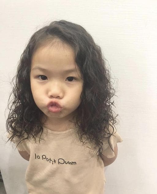 女生中長髮、冷燙、女生燙髮