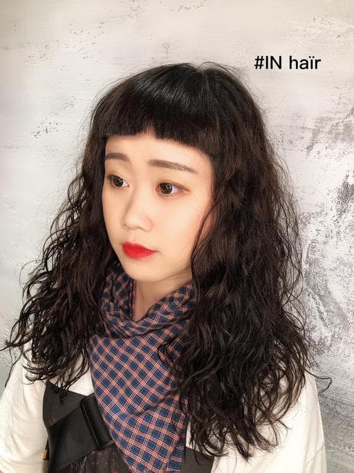 嬉皮卷、女生長髮、新竹剪髮