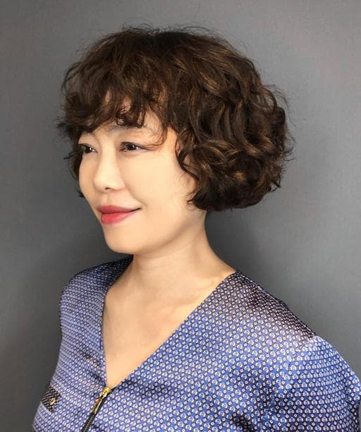 女生短髮、燙卷、空氣感卷髮
