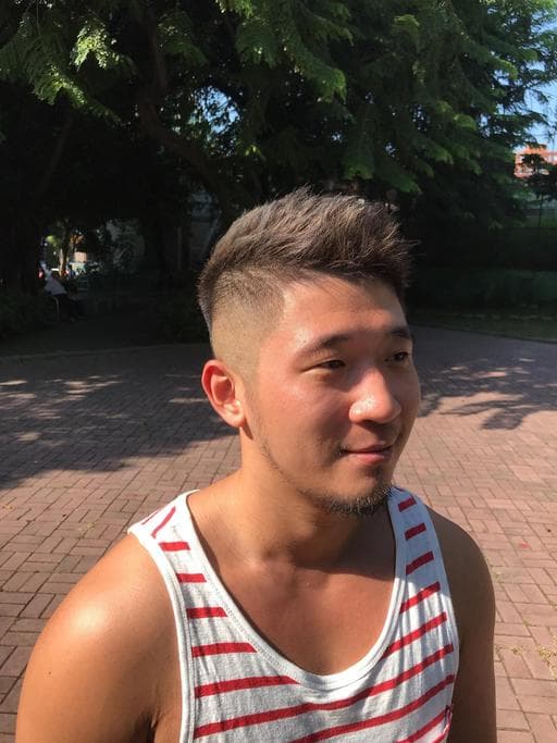 特殊色、染髮、男生短髮