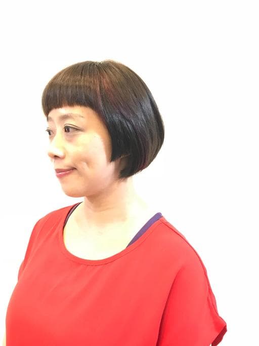 女生短髮、女生染髮、不用漂髮