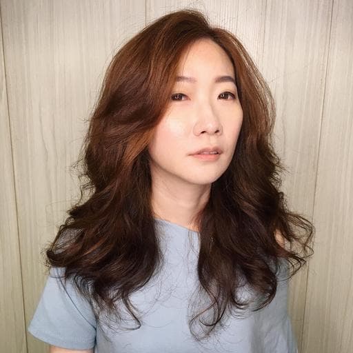女生染燙、質感溫塑、浪漫大卷