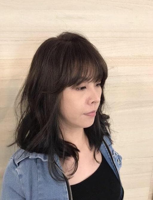 女生中長髮、女生染燙、浪漫大卷