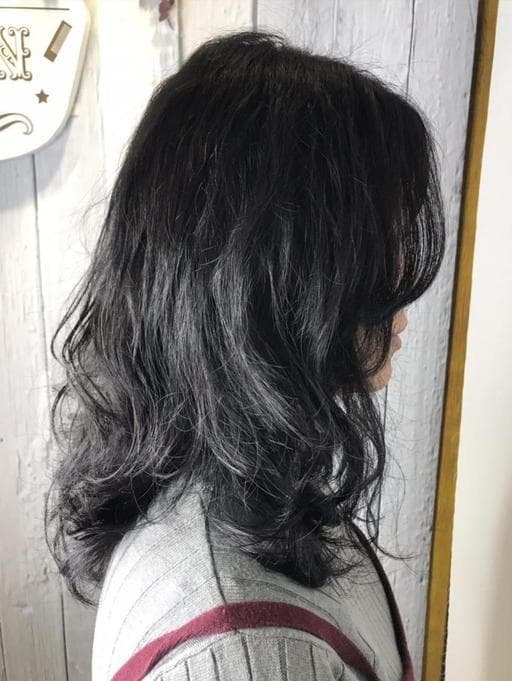 女生中長髮、溫塑燙、女生燙髮