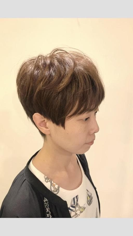 女生短髮、短髮、女生染燙
