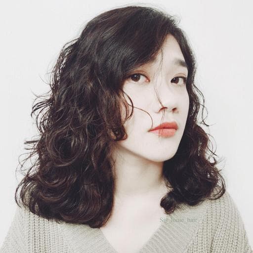 女生中長髮、溫塑燙、女生燙髮