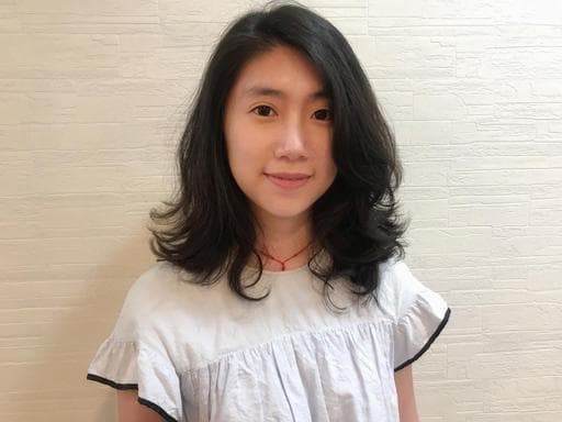 女生中長髮、燙卷、質感溫塑
