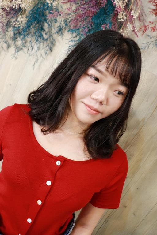 女生中長髮、溫塑燙、女生燙髮