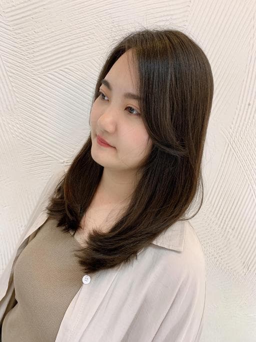 男孩風女生短髮、女生中長髮、清新中短髮-(耳下肩上)