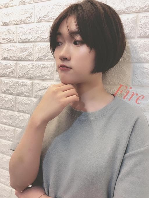 女生短髮、鮑伯頭、棕色系