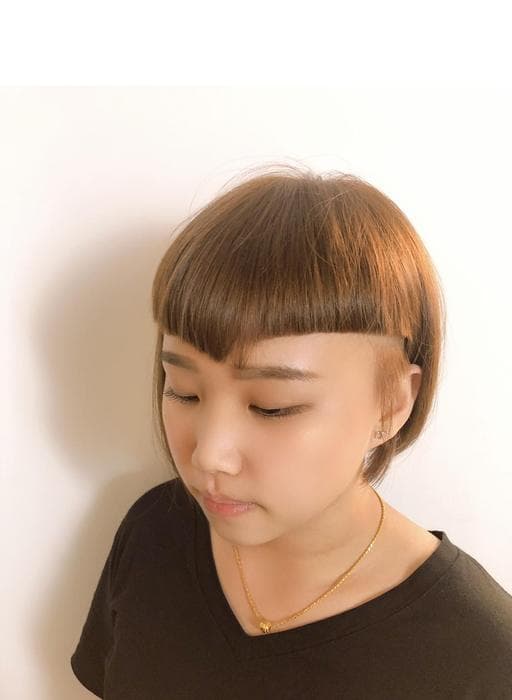 女生短髮、不用漂髮、女生染髮