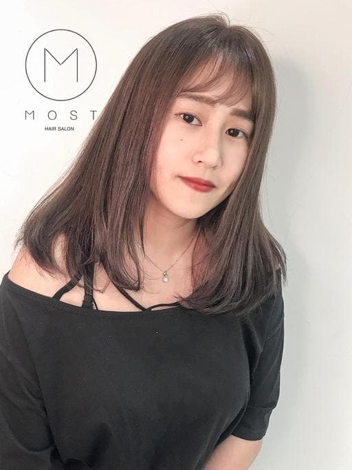女生中長髮、女生染燙、女生染髮