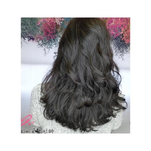 女生中長髮、燙卷、質感溫塑
