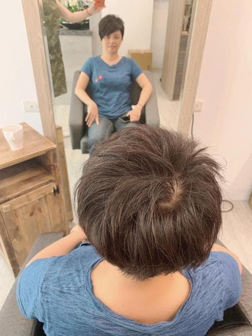 冷萃咖啡髮色、新竹剪髮、女生短髮