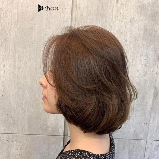 女生短髮、溫塑燙、髮妝燙
