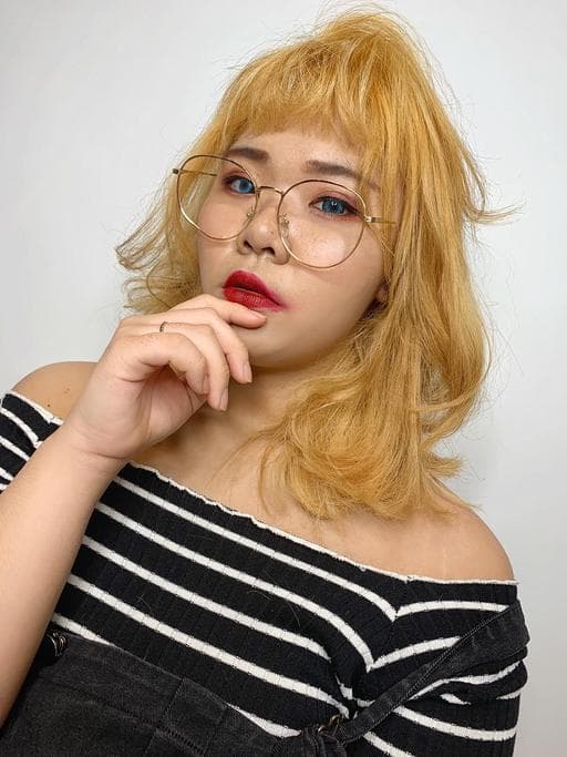 女生中長髮、灰色系、女生染髮