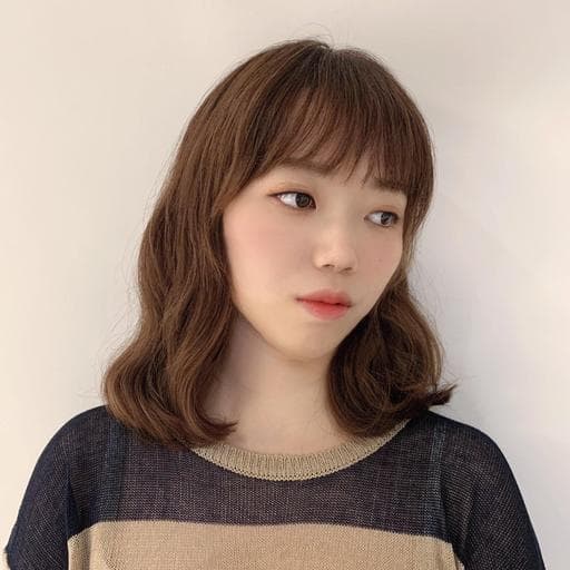 女生中長髮、韓系、韓系捲度