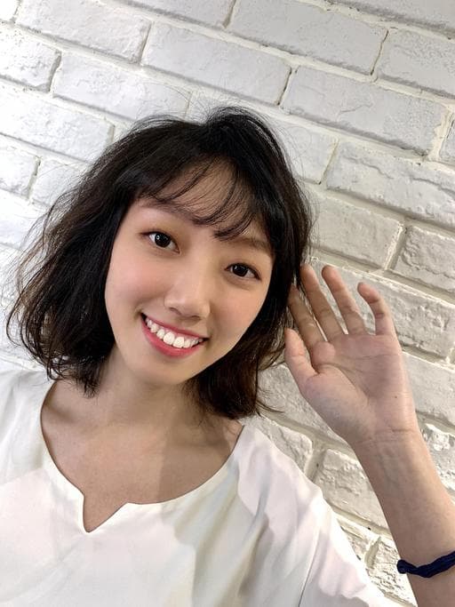 女生中長髮、燙卷、台北剪髮