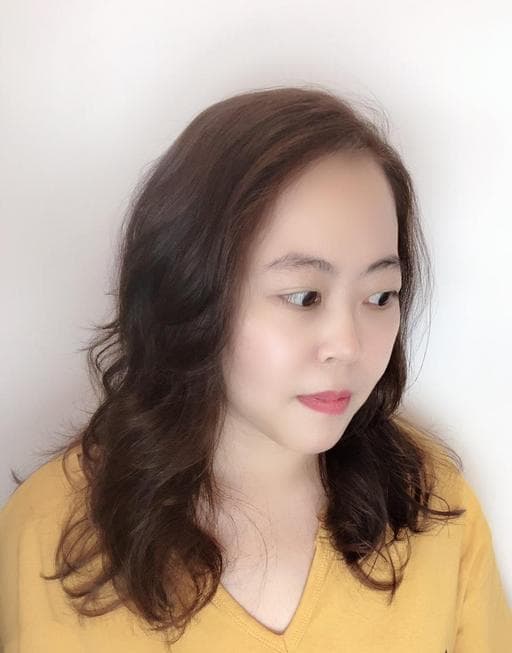 女生中長髮、髮妝燙、女生燙髮
