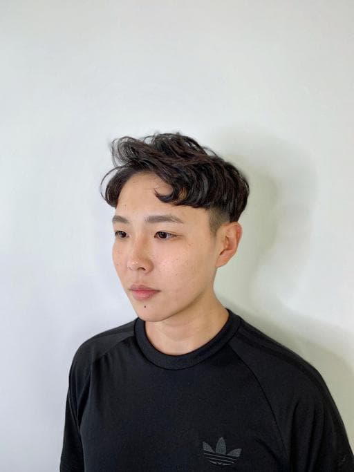 男生短髮、男生燙髮、冷燙