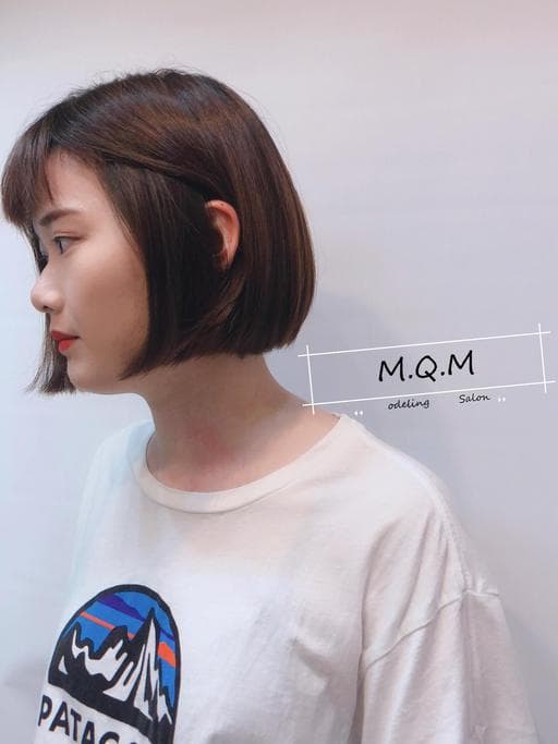 女生短髮、女生染髮、不用漂髮