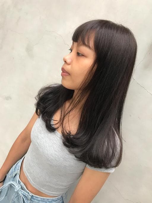 灰色系、女生長髮、女生染髮