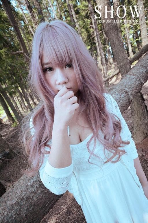 漂色、女生長髮、電棒造型
