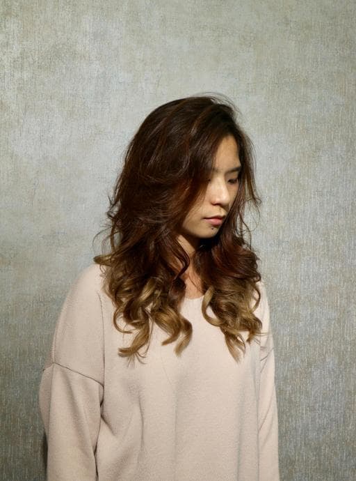 漂色、女生染髮、電棒造型