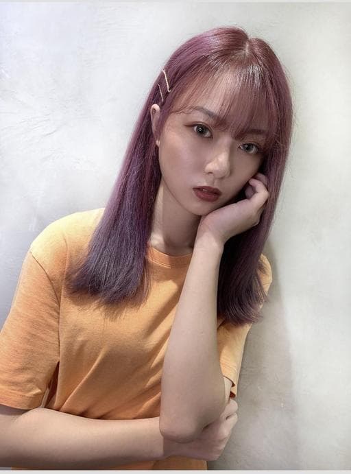女生中長髮、染髮、漂色