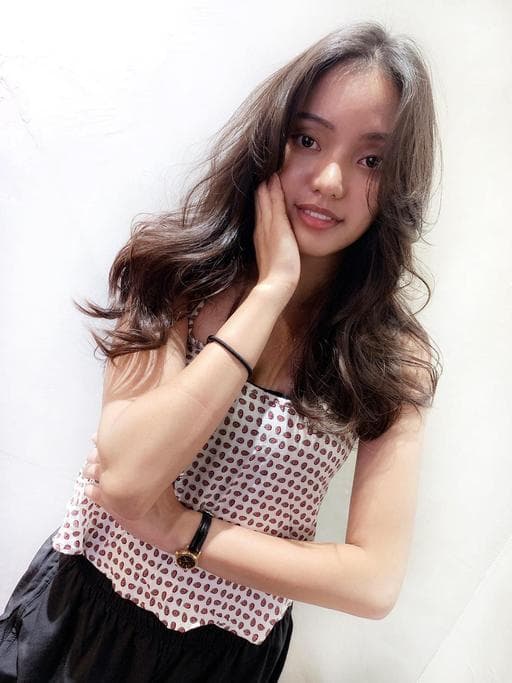 女生長髮、髮妝燙、溫塑燙
