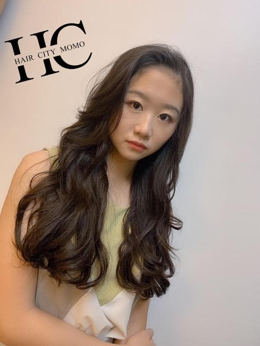 女生長髮、女生燙髮、溫塑燙