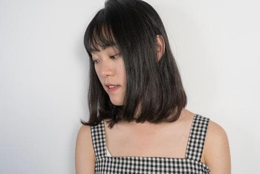 女生中長髮、內彎、桃園南崁燙髮