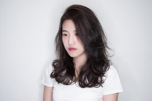 女生染燙、女生中長髮、溫塑燙
