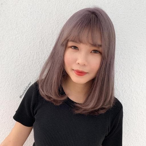漂色、女生染髮、霧灰紫