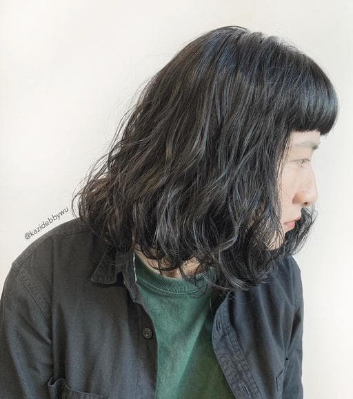女生短髮、溫塑燙、髮妝燙