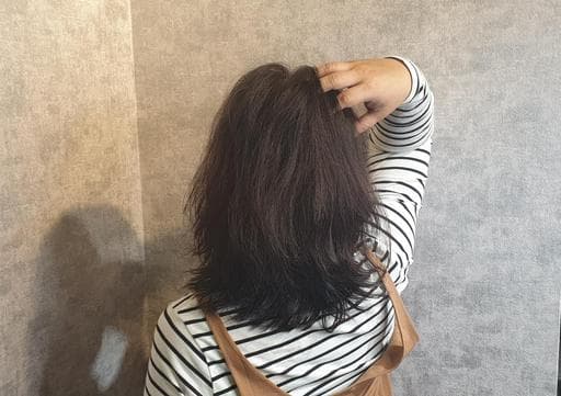 女生中長髮、鎖骨髮、桃園剪髮