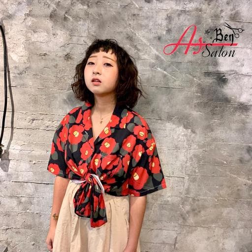 女生短髮、溫塑燙、髮妝燙