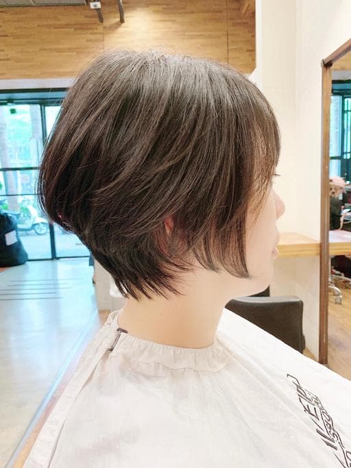 女生短髮、女生染髮、溫塑燙