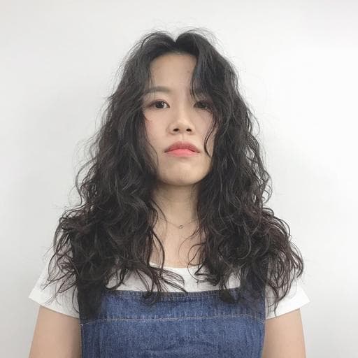 女生長髮、女生燙髮、溫塑燙