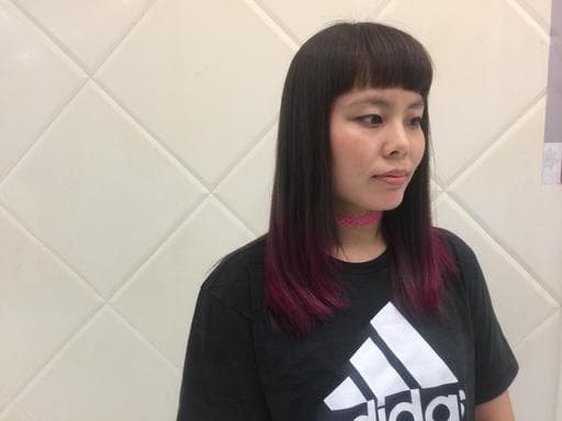 女生長髮、個性短瀏海、cherry雪莉