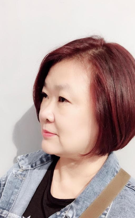 女生短髮、女生染髮、台中染髮