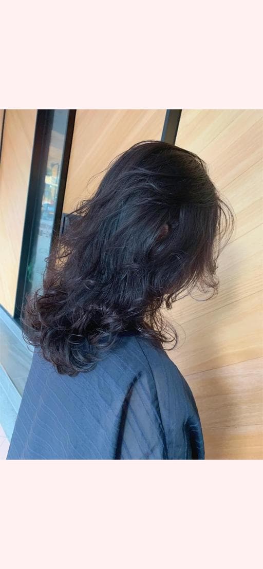 女生中長髮、燙卷、女生染燙