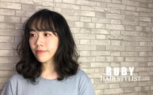女生中長髮、台北剪髮、溫塑燙