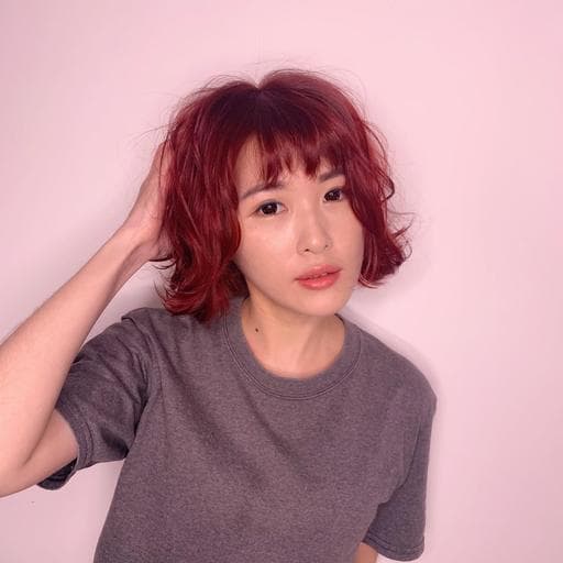 女生短髮、女生染髮、漂色