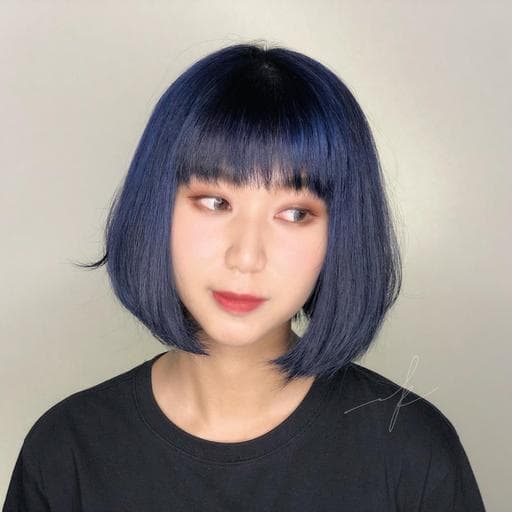 女生短髮、特殊色、漂色