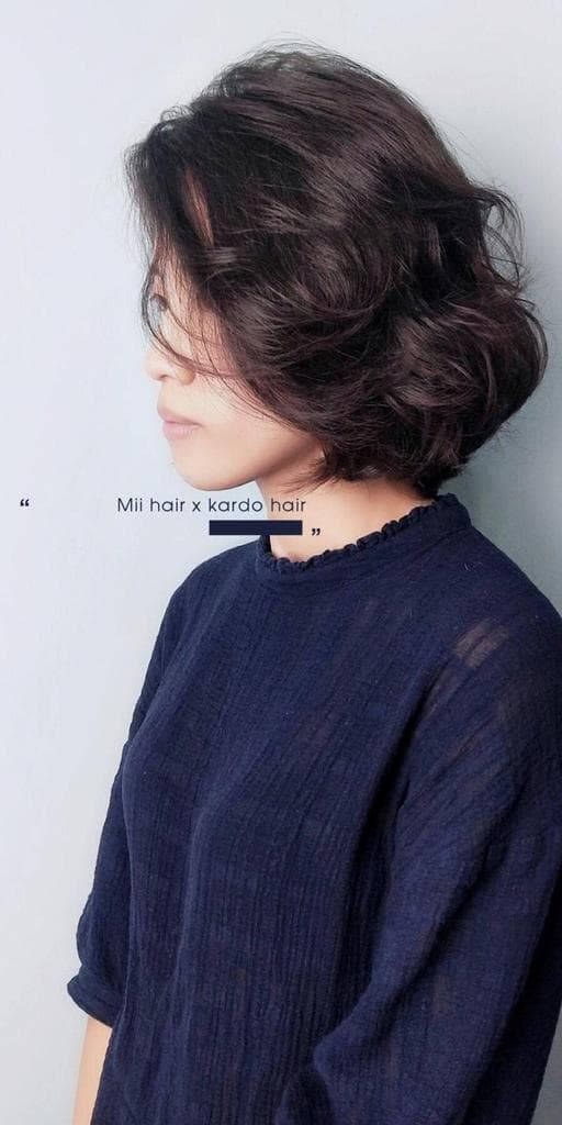 女生短髮、溫塑燙、女生燙髮