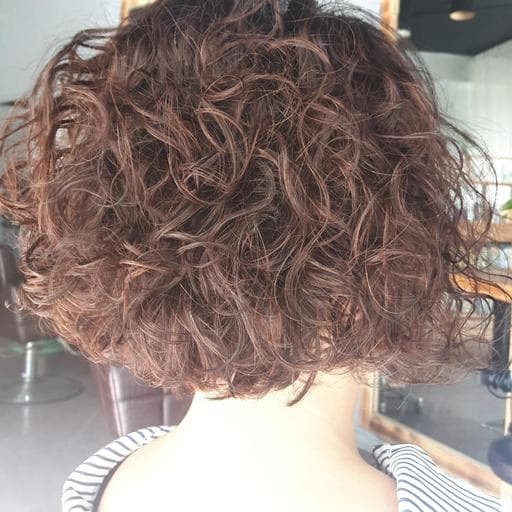 女生短髮、冷燙、女生燙髮