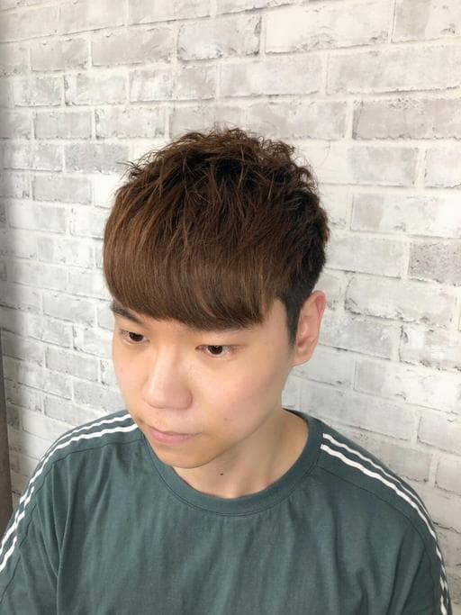 棕色系、男生短髮、男生染髮